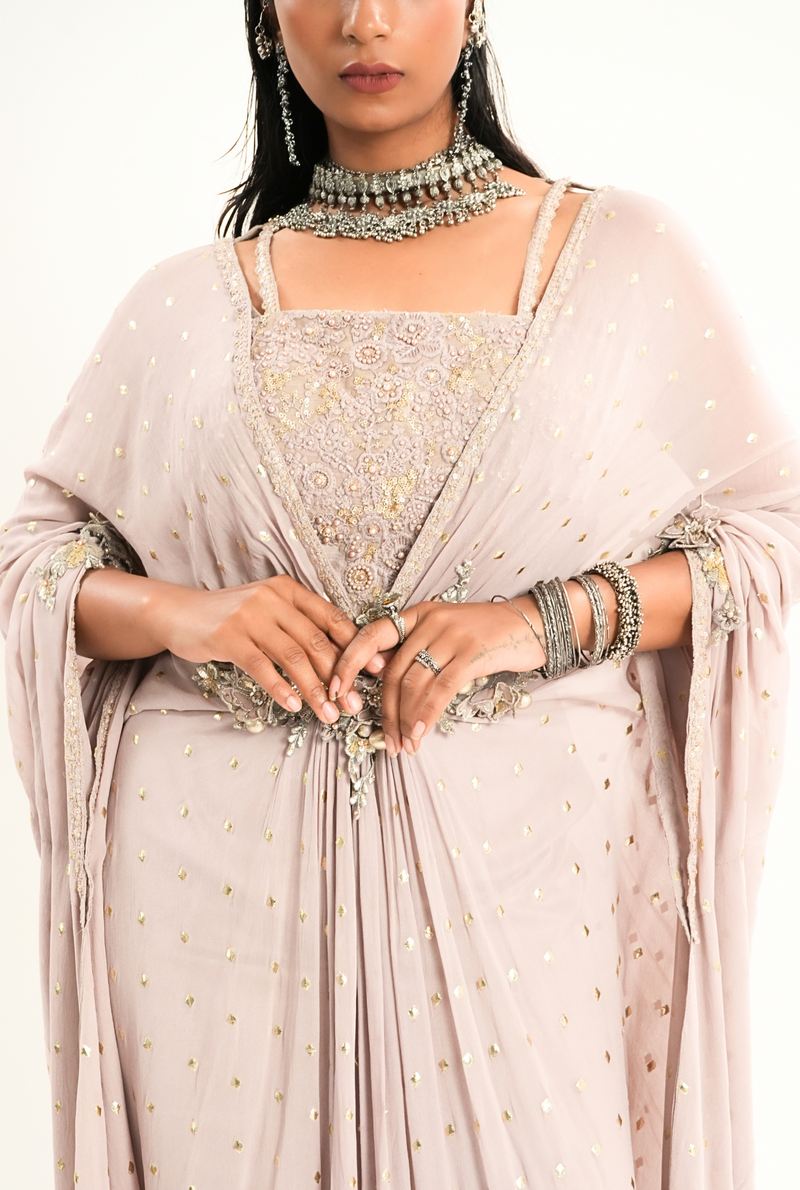 Grey Grace | Ash Grey Kaftan