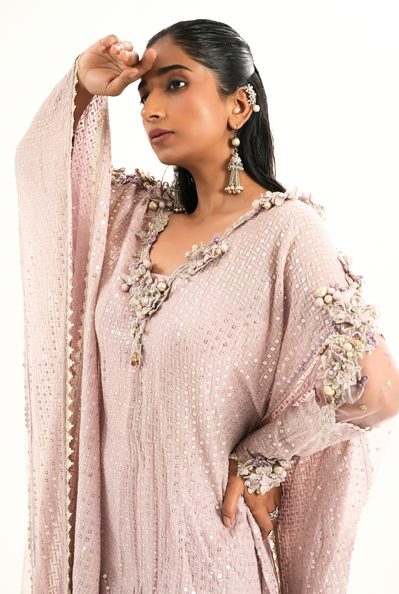 Blush Mirage | Bluse Mauve Kaftan