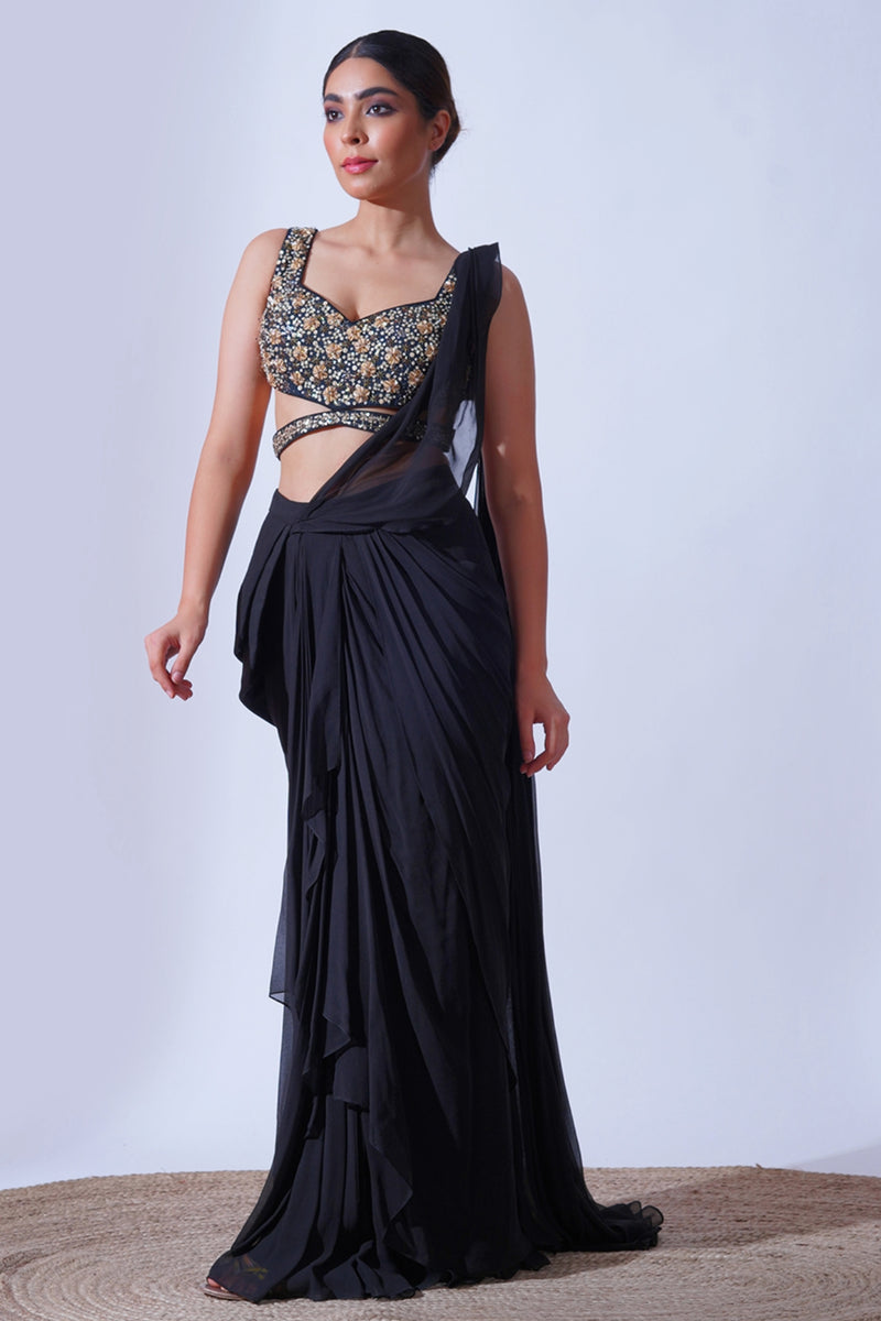 BLACK GOLD SAREE