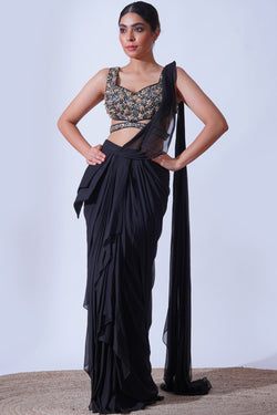 BLACK GOLD SAREE